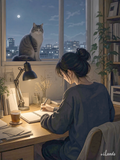 The Sill-Watcher — Digital Print