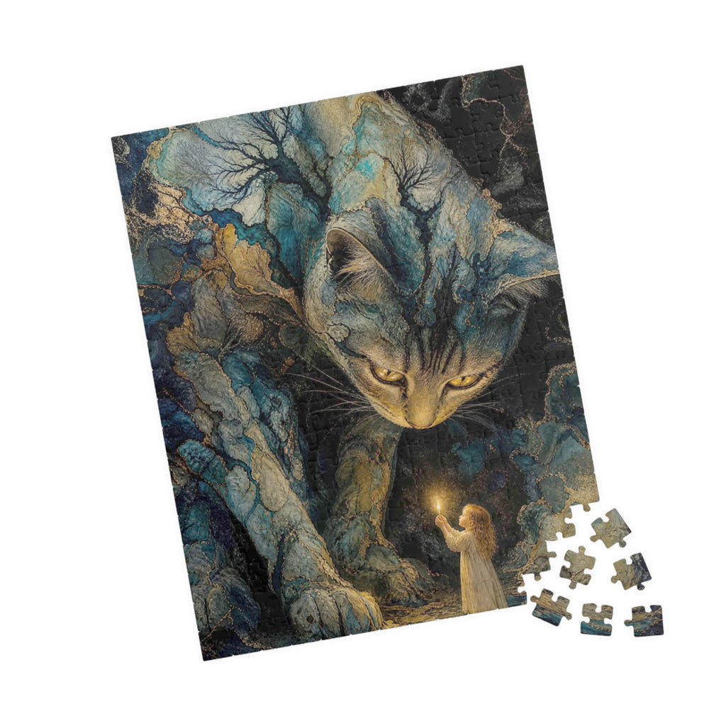 The Enchanted Watch — Mystical Cat & Child Jigsaw Puzzle, 110–1014 pc