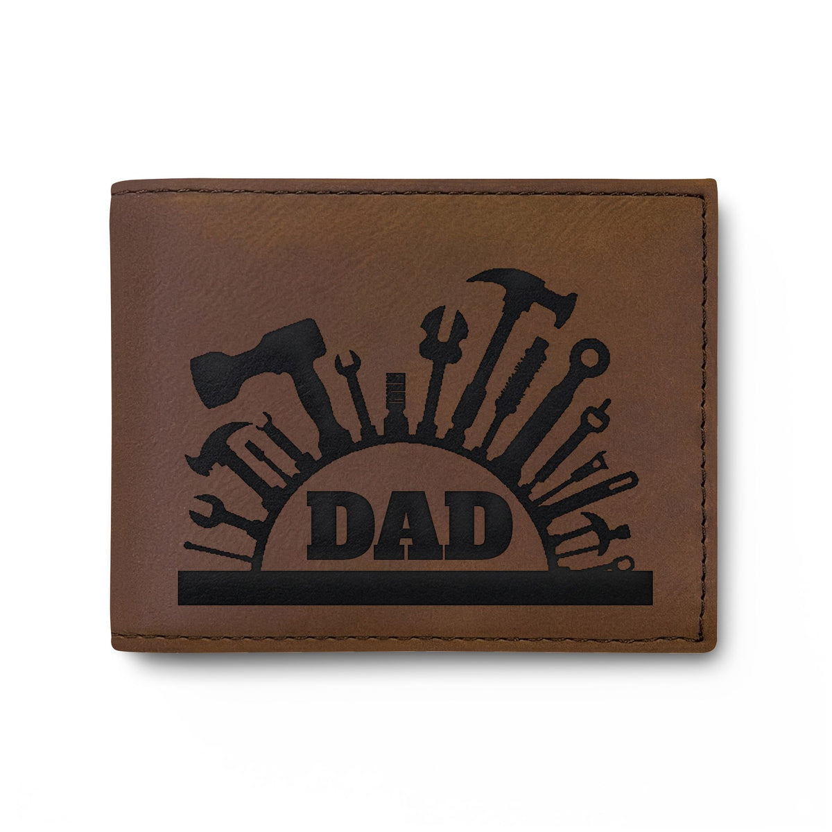 The Quiet Provider — Dad Bi-Fold Wallet, Silhouette Design