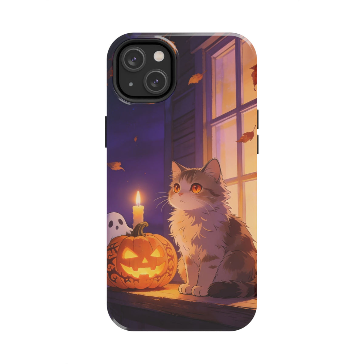 The Porch Watcher - Halloween Cat Tough Phone Case