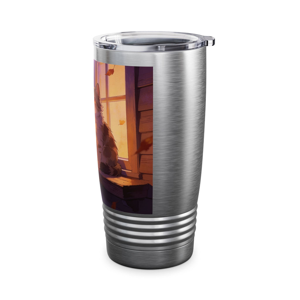 The Porch Watcher  - 20oz Halloween Cat Tumbler
