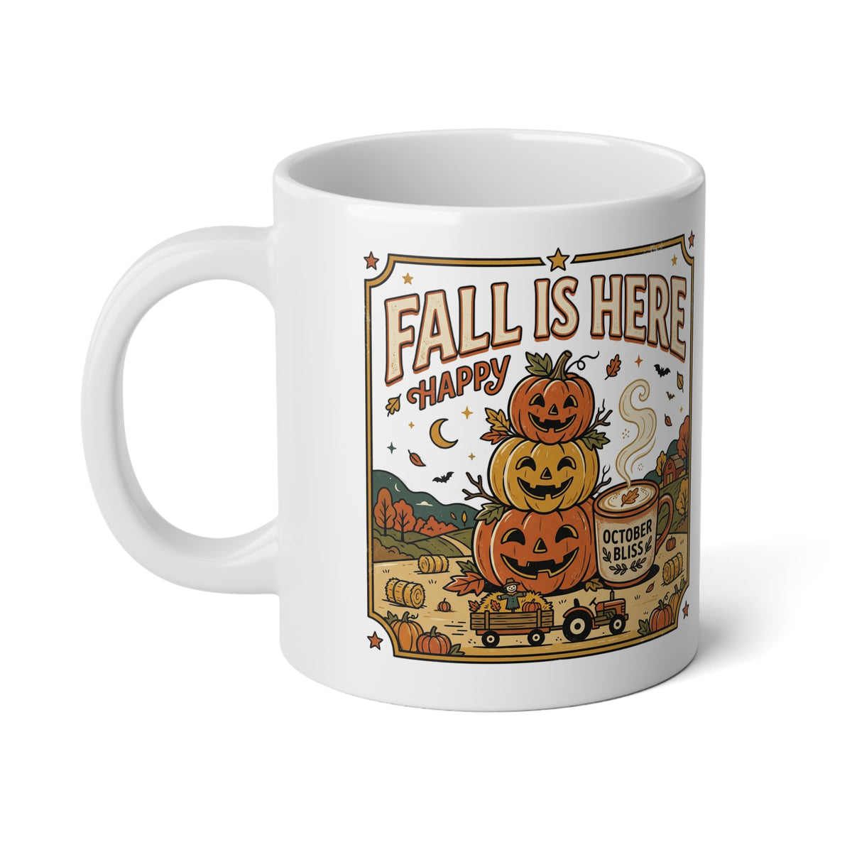 Cozy Autumn Watch — Pumpkin Spice Jumbo Mug, 20oz