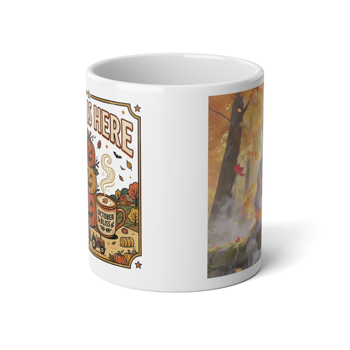 Cozy Autumn Watch — Pumpkin Spice Jumbo Mug, 20oz