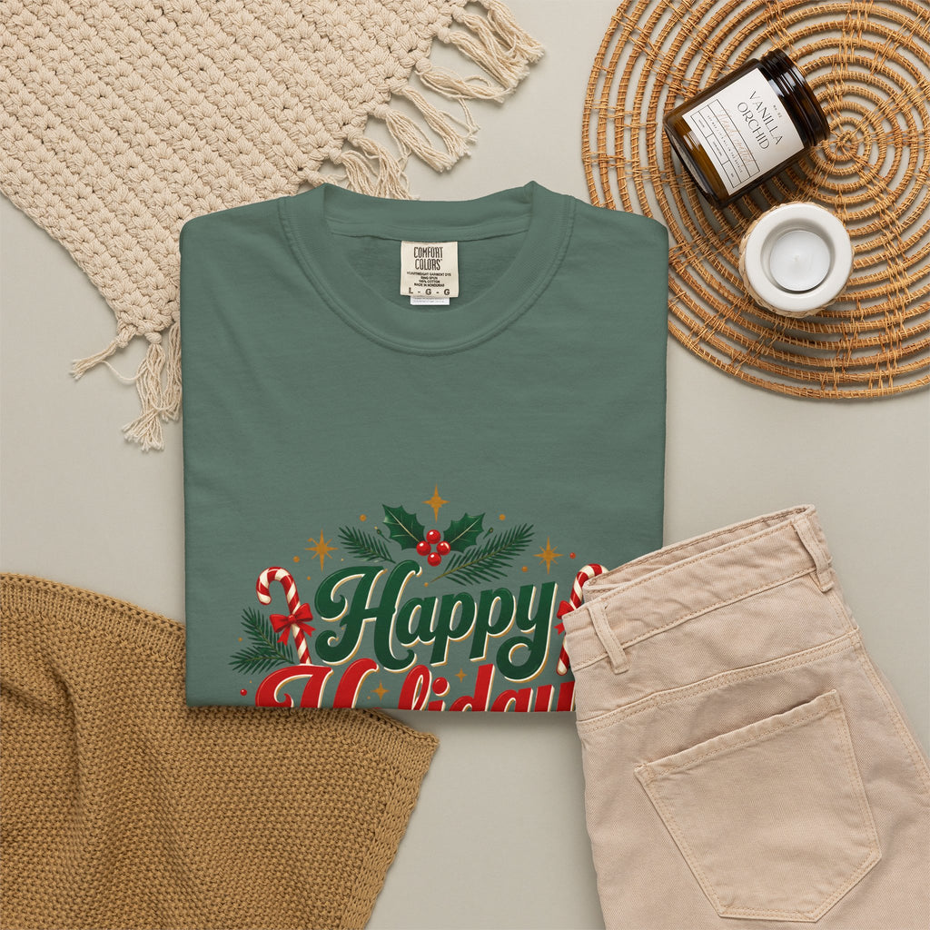Silent Night Carol — Christmas Cat T-Shirt