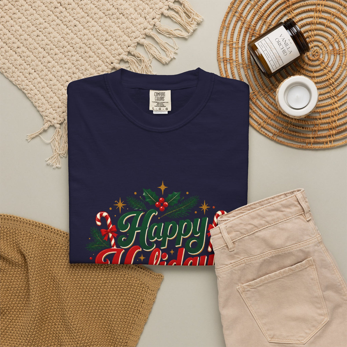 Silent Night Carol — Christmas Cat T-Shirt