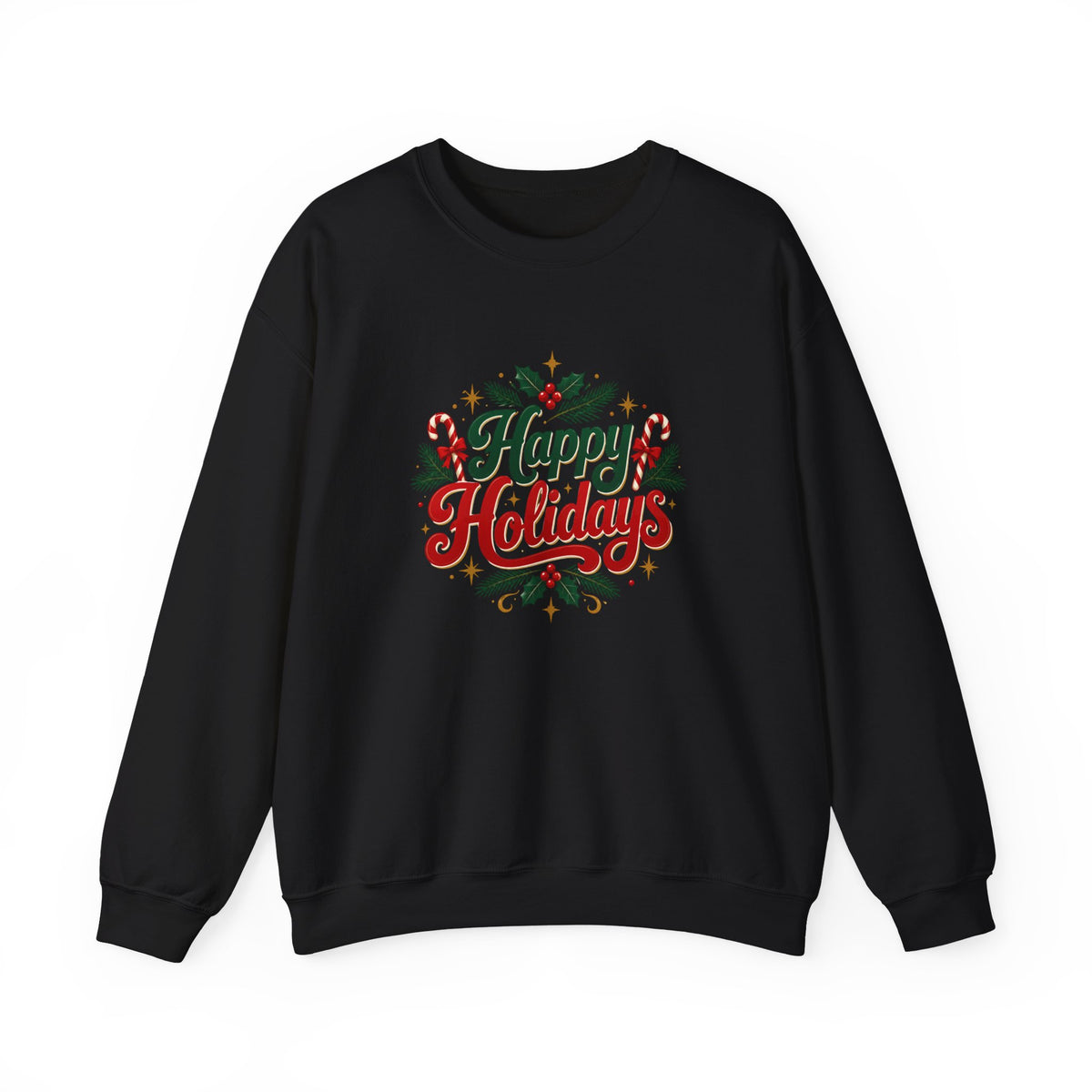Silent Night Carol — Christmas Cat Crewneck Sweatshirt