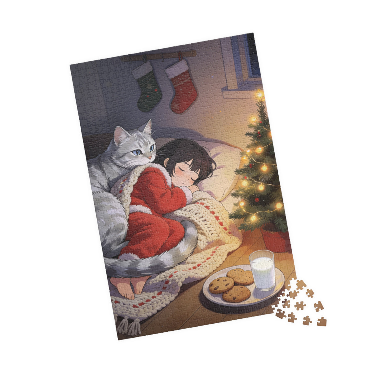 Santa's Littlest Sentinel — Cookies & Milk Christmas Puzzle, 110–1014 pc