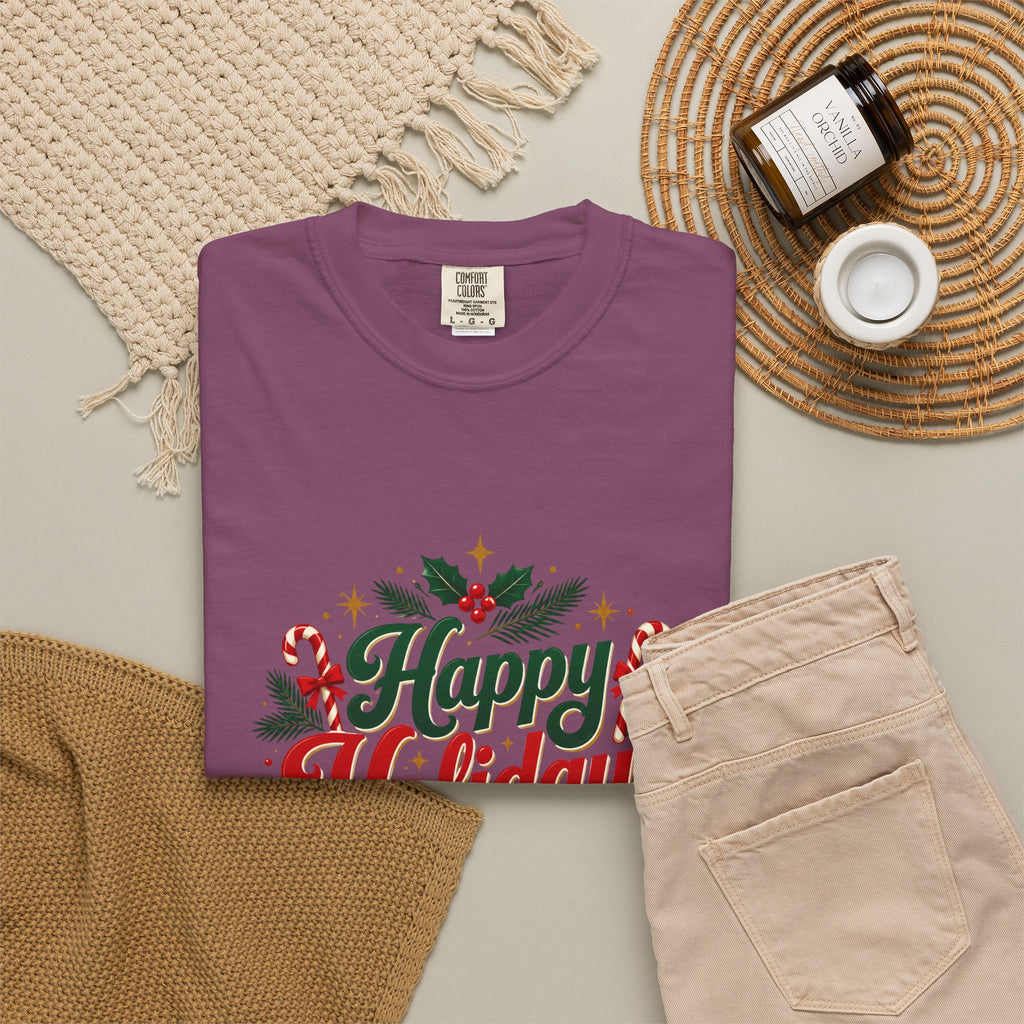 Silent Night Carol — Christmas Cat T-Shirt