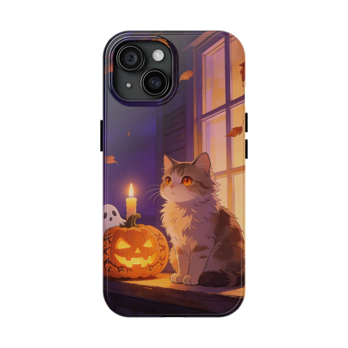 The Porch Watcher - Halloween Cat Tough Phone Case