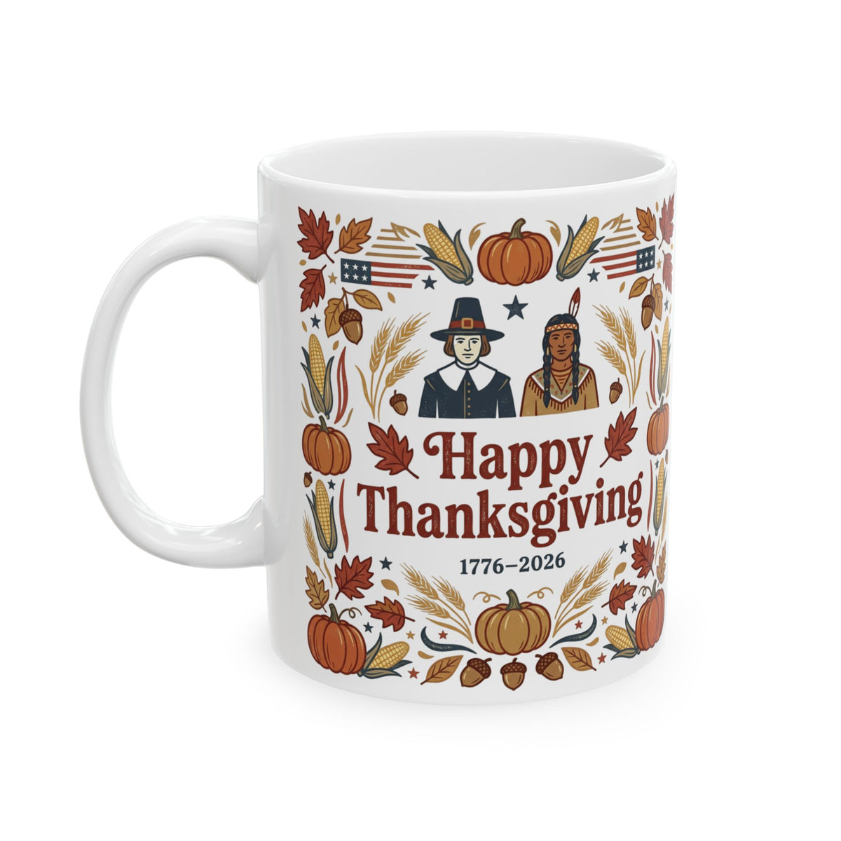 The Table Is Full — Cozy Fall Harvest Ceramic Mug, 11oz & 15oz