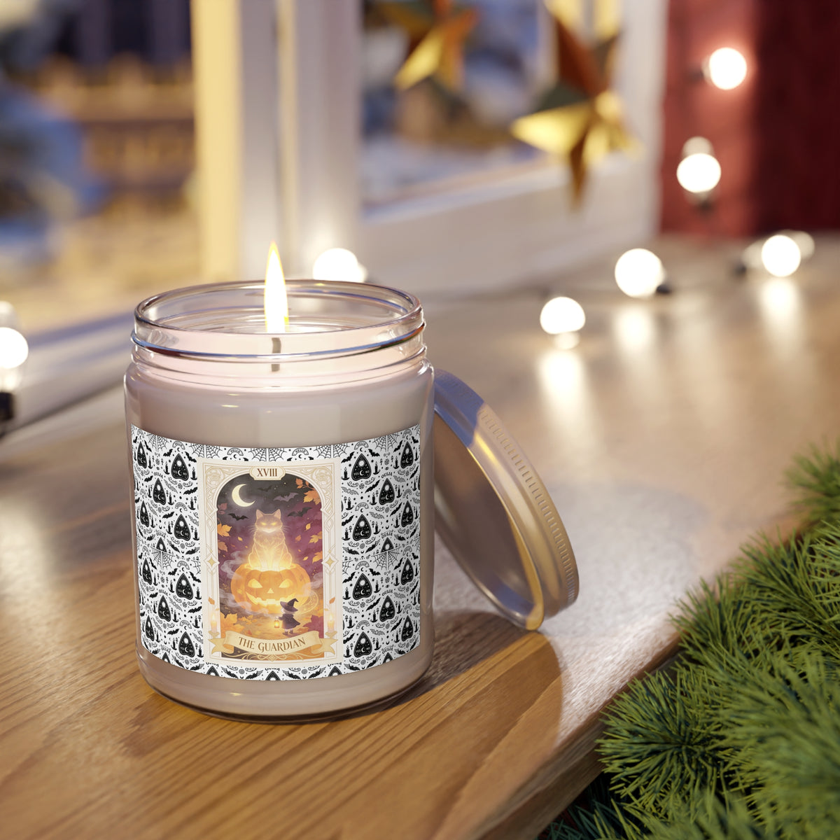 The Guardian's Card — Tarot Cat Candle