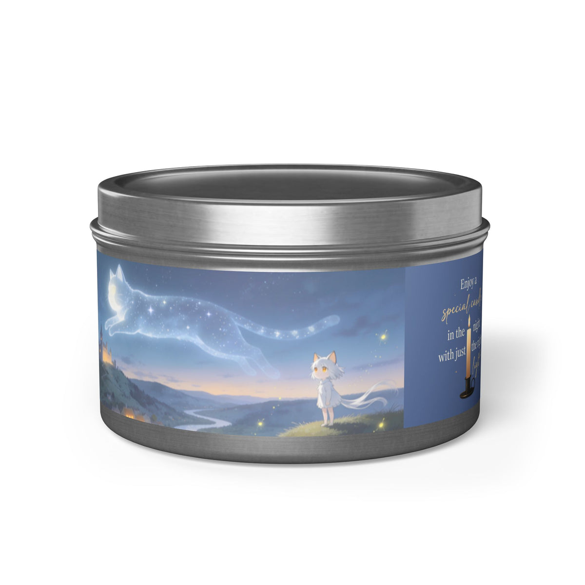 Watching Over Your Wishes — Cat Constellation Tin Candle