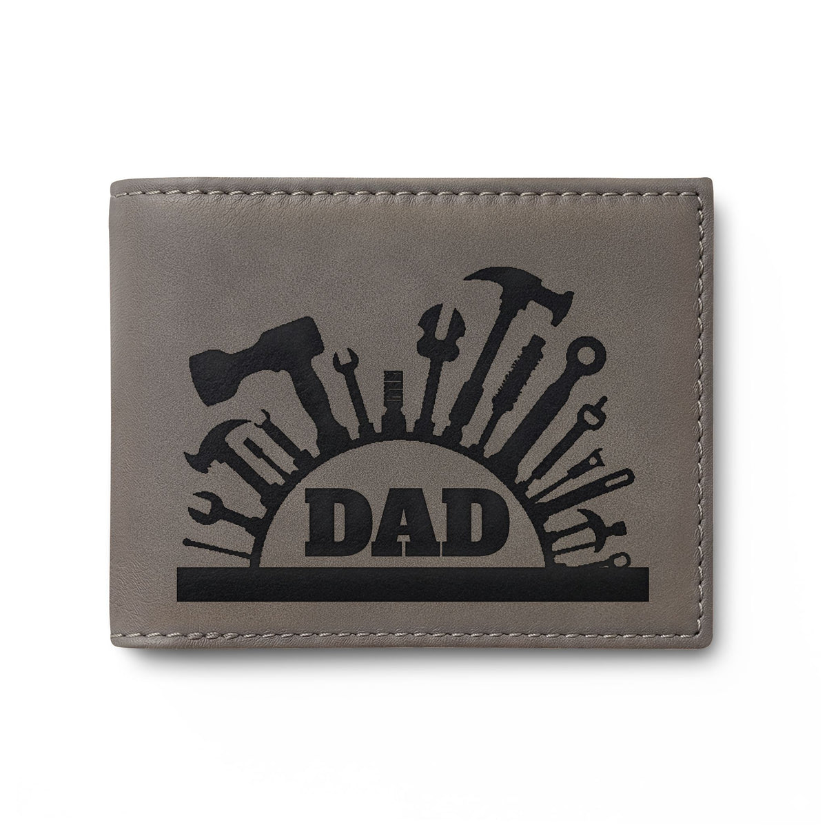 The Quiet Provider — Dad Bi-Fold Wallet, Silhouette Design
