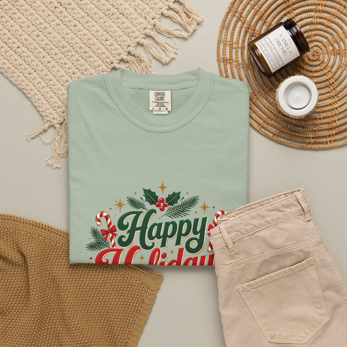 Silent Night Carol — Christmas Cat T-Shirt