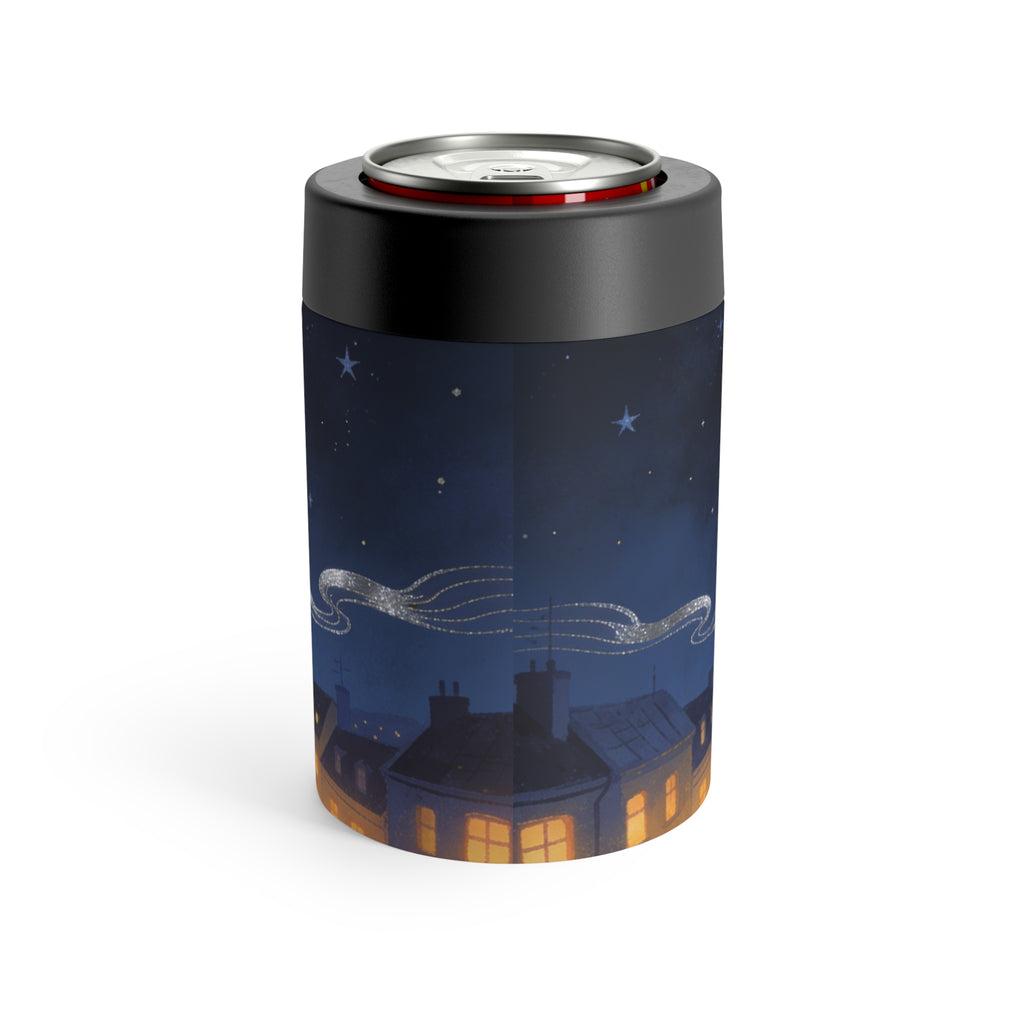 Held Under Starlight — Cat & Moon 12oz Can Holder