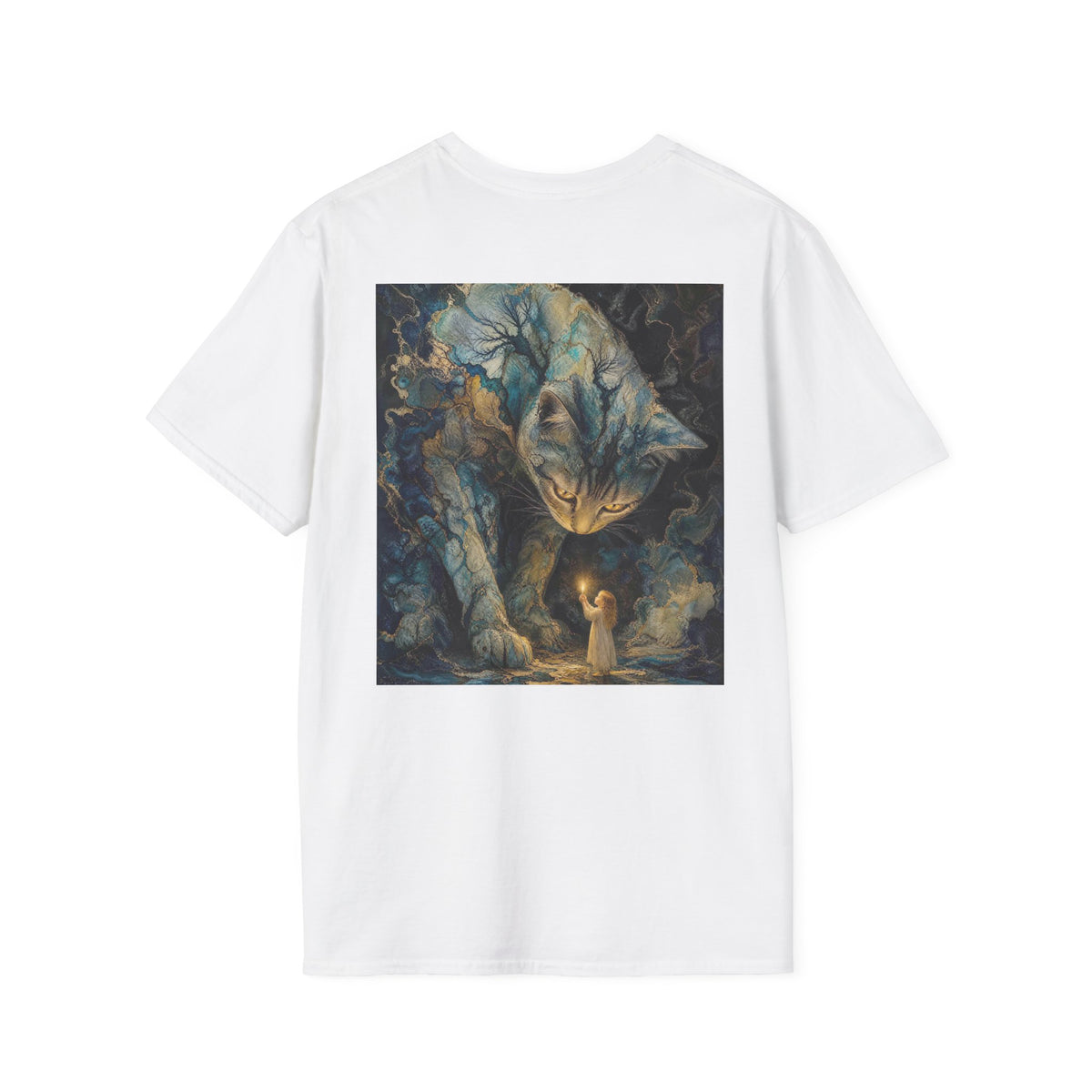 The Ink Guardian Brushstroke Cat T-Shirt