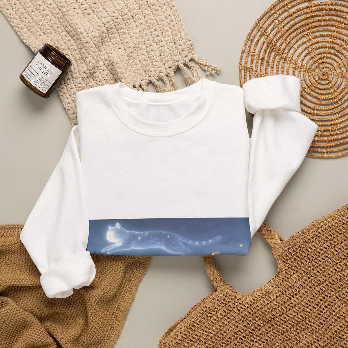 Written in Stars — Cat Constellation Crewneck Sweatshirt