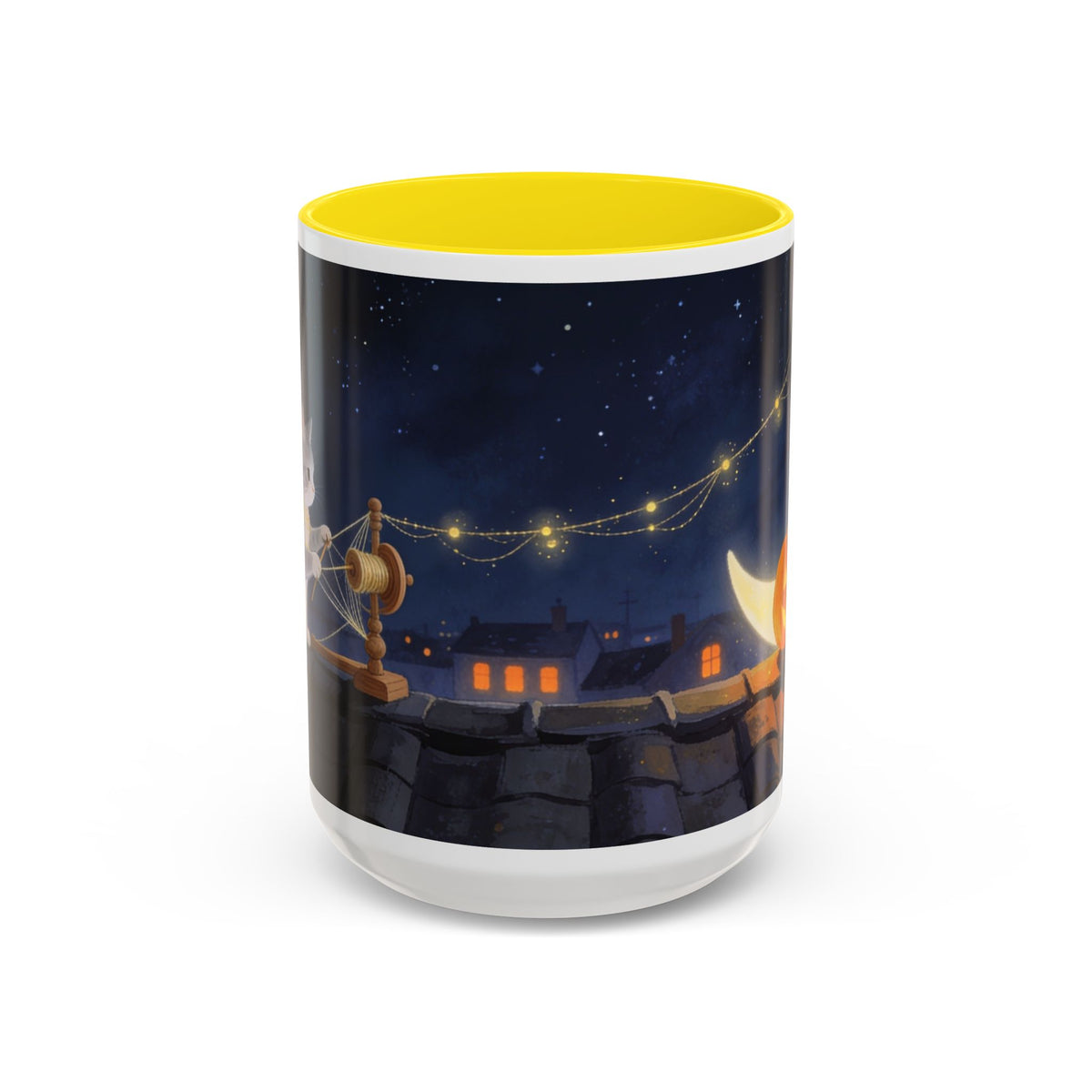 Glow Watch — Halloween Night Jack-o'-Lantern Accent Mug, 11 or 15 oz