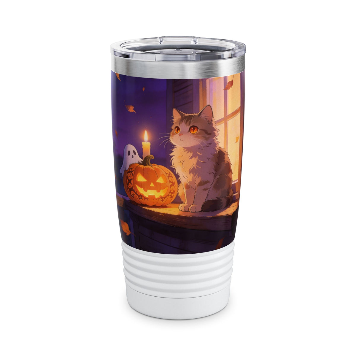 The Porch Watcher  - 20oz Halloween Cat Tumbler