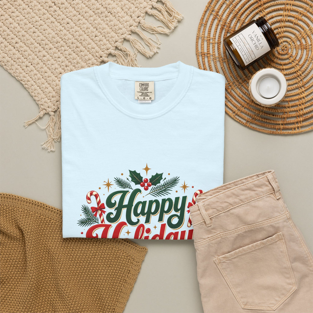 Silent Night Carol — Christmas Cat T-Shirt