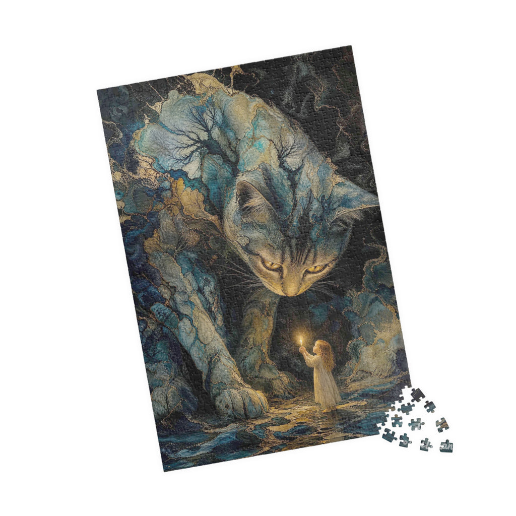 The Enchanted Watch — Mystical Cat & Child Jigsaw Puzzle, 110–1014 pc