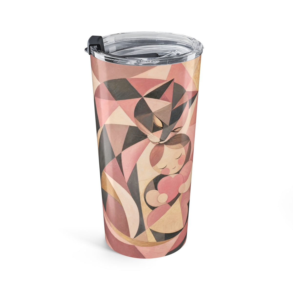 Love Keeps Watch — Geometric Love 20 oz Travel Tumbler