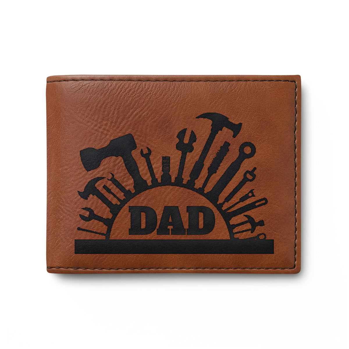 The Quiet Provider — Dad Bi-Fold Wallet, Silhouette Design