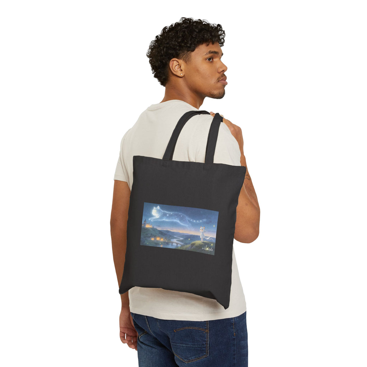 Paw in the Stars — Cat Constellation Tote Bag