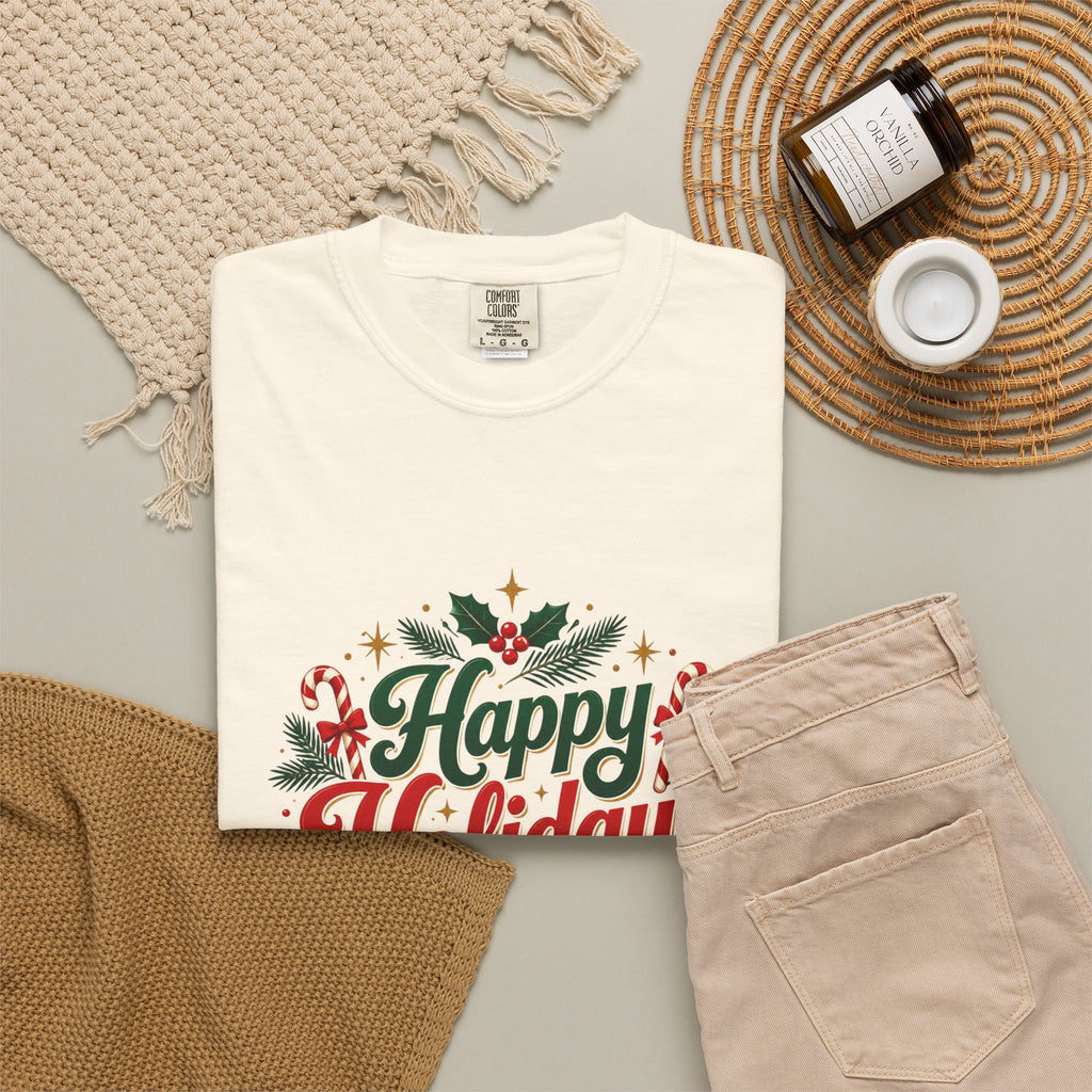 Silent Night Carol — Christmas Cat T-Shirt