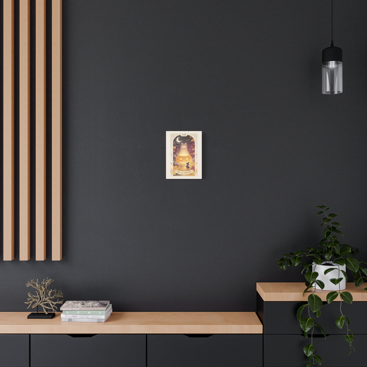 The Pumpkin Oracle — Guardian Tarot Halloween Canvas Wall Art