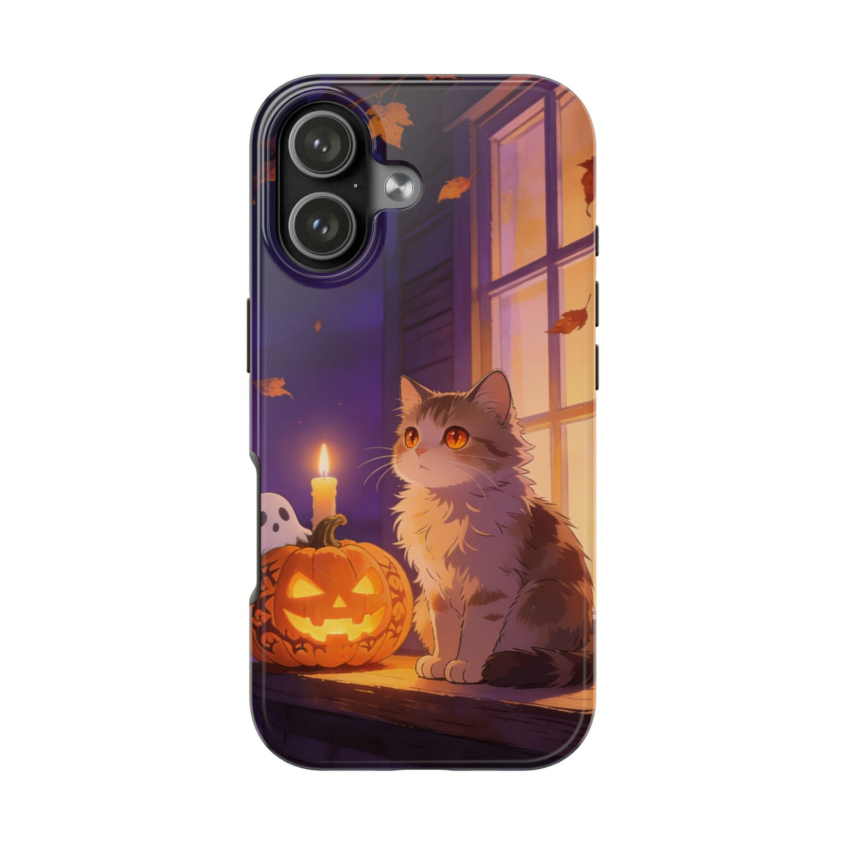 The Porch Watcher - Halloween Cat Tough Phone Case