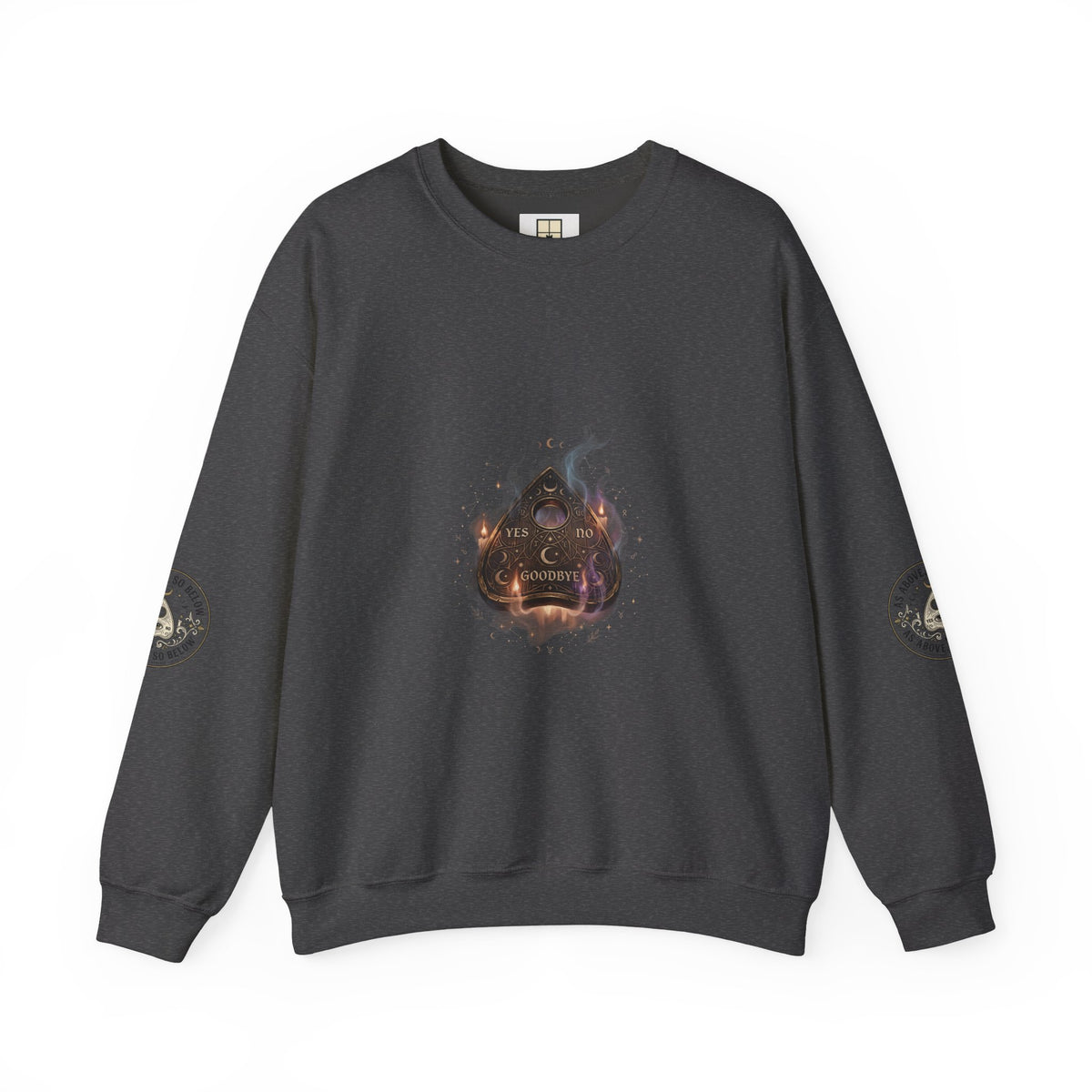 The Answers Wait — Mystic Ouija Planchette Crewneck Sweatshirt