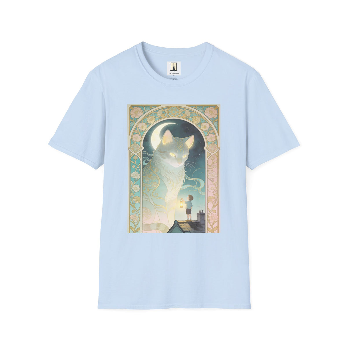 Ethereal Art Nouveau - Cat Graphic T-shirt
