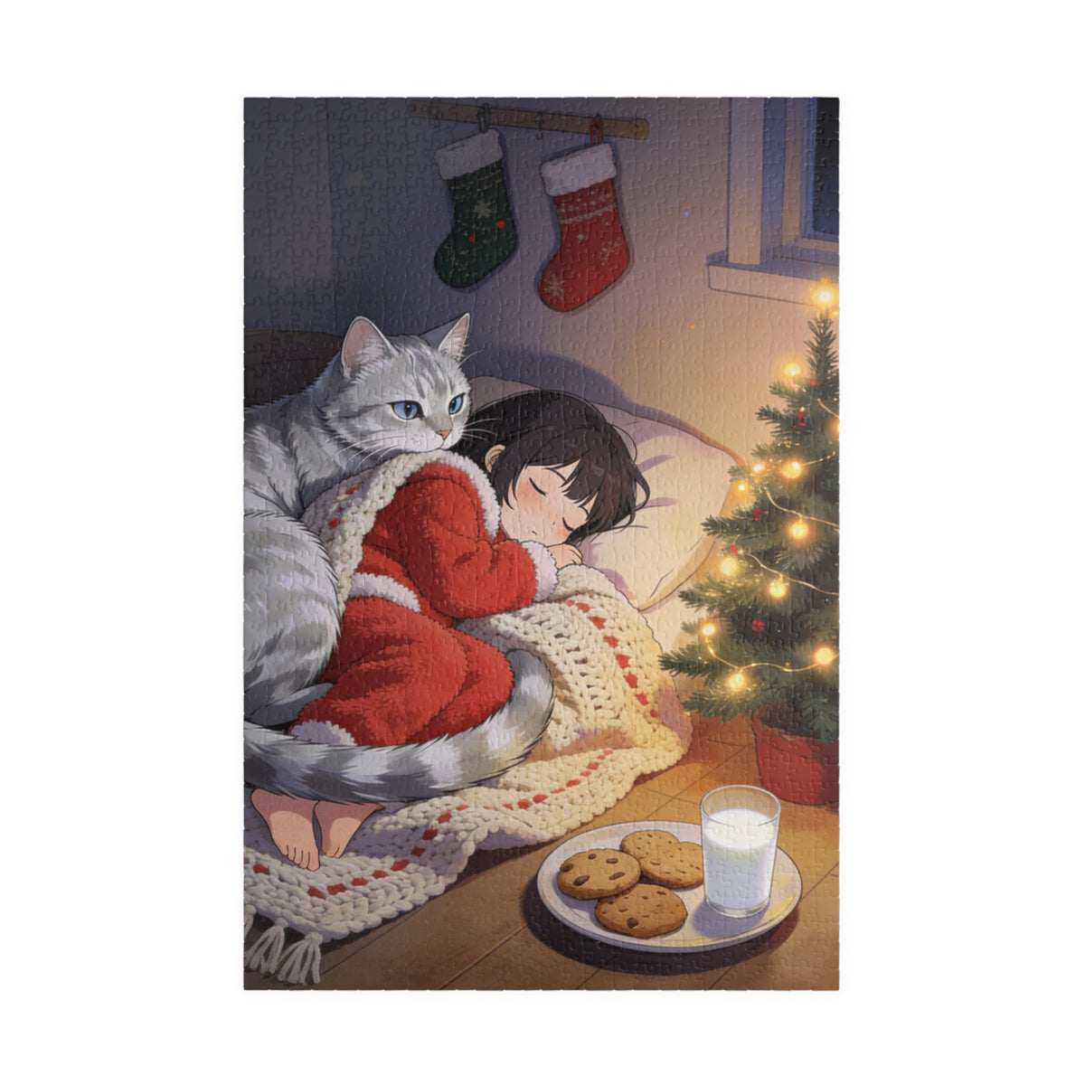 Santa's Littlest Sentinel — Cookies & Milk Christmas Puzzle, 110–1014 pc