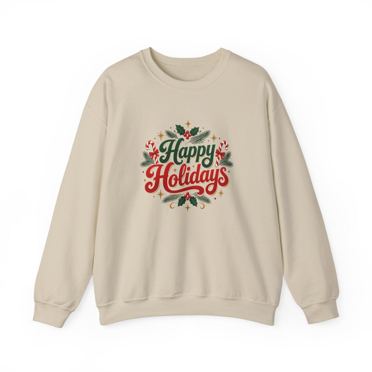 Silent Night Carol — Christmas Cat Crewneck Sweatshirt