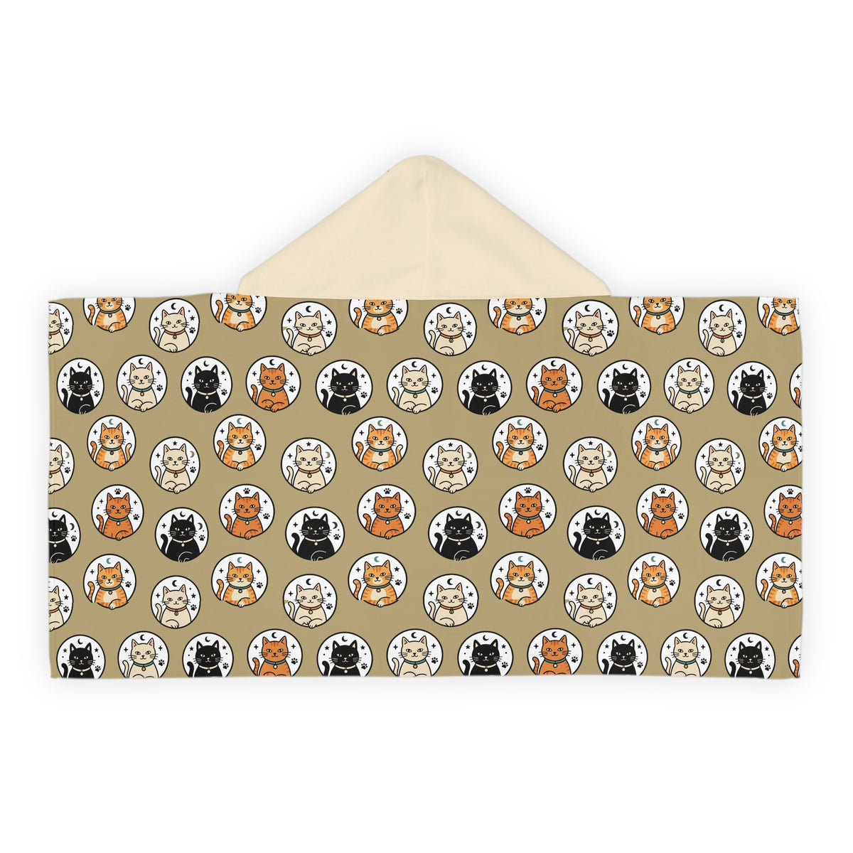 The Beach Guard — Kids Hooded Towel with Cat Hood