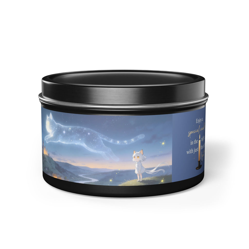 Watching Over Your Wishes — Cat Constellation Tin Candle