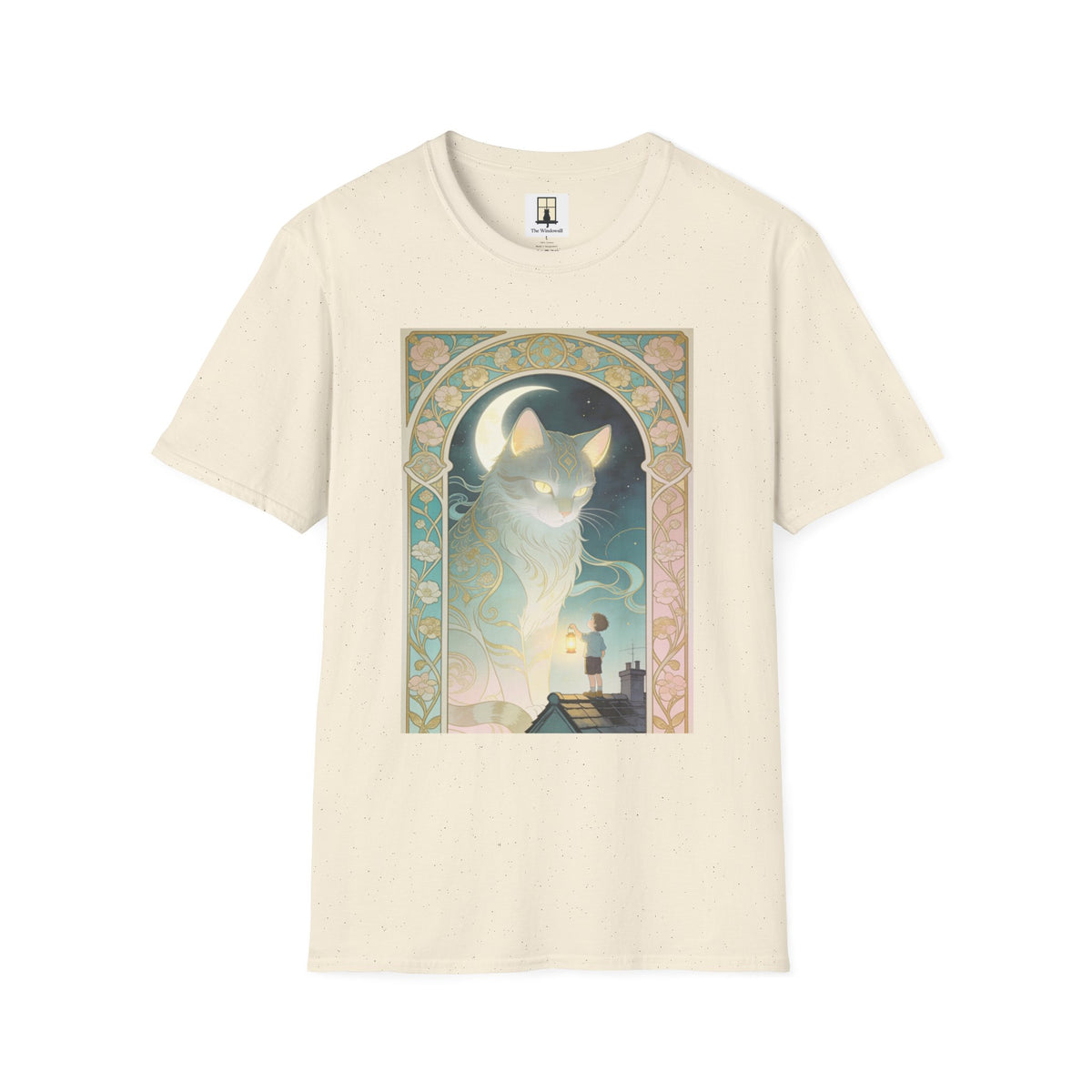 Ethereal Art Nouveau - Cat Graphic T-shirt