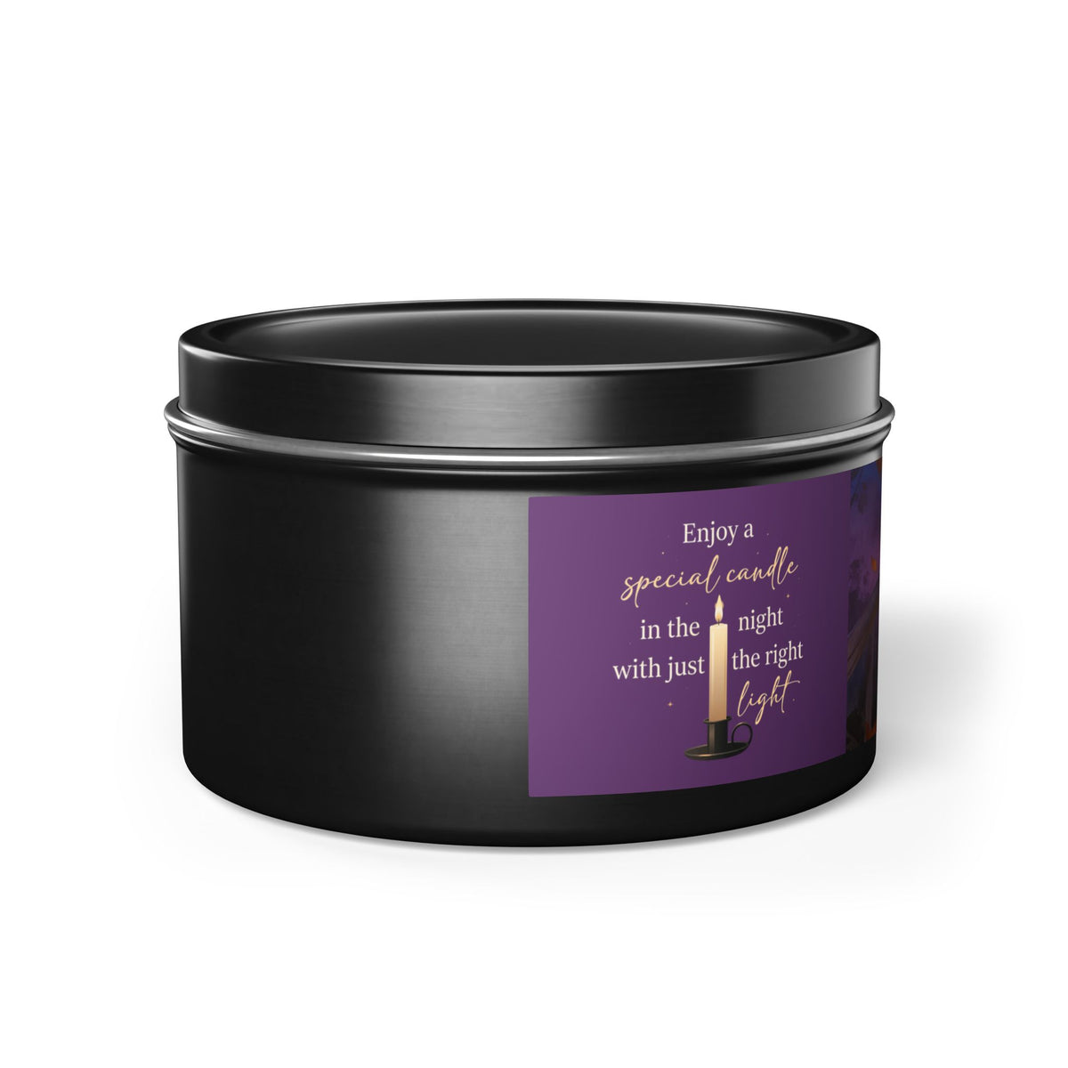 Sweet Smoke and Candlelight — Halloween Cat Pumpkin Tin Candle