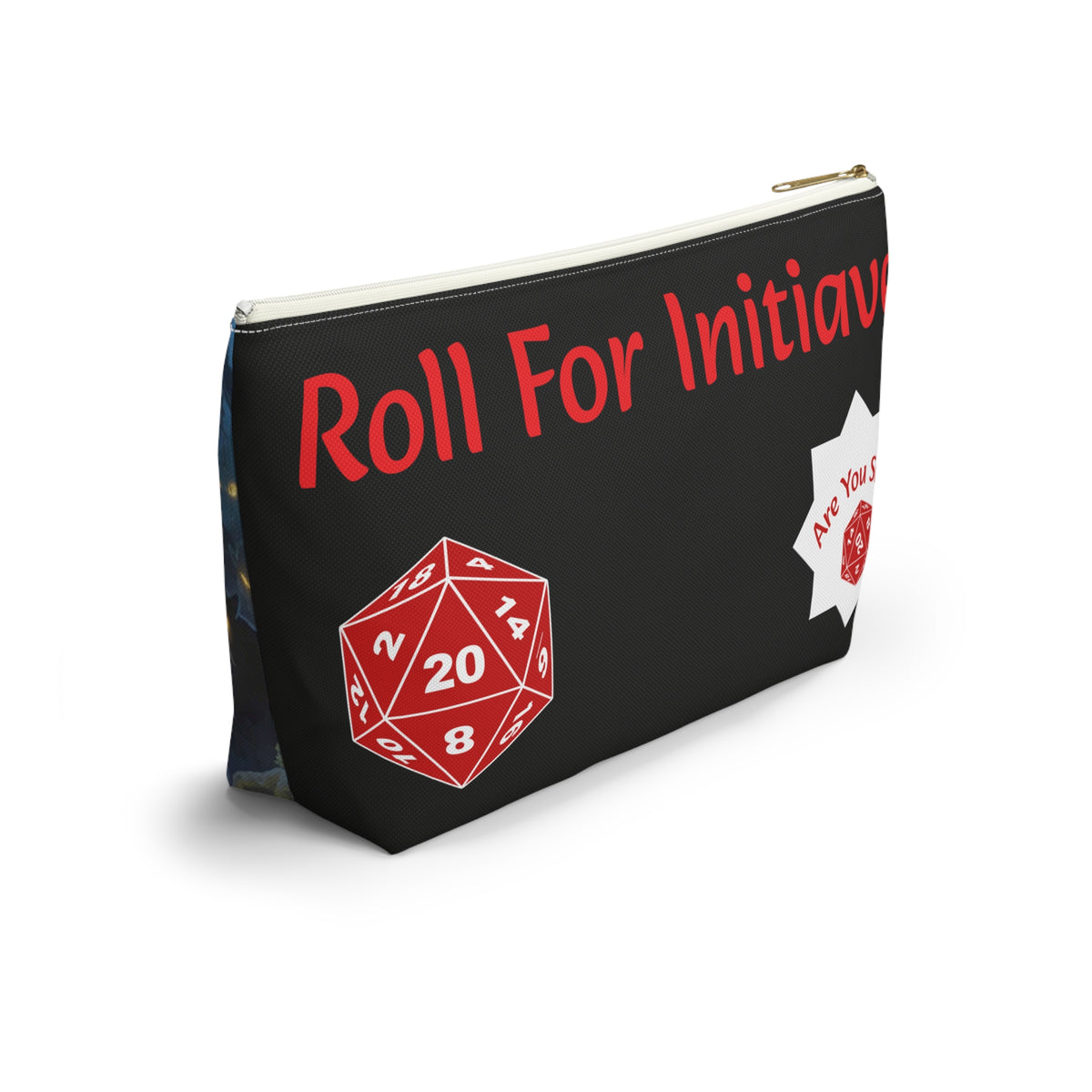 The Dice Carrier's Oath — Tabletop Gaming Dice Pouch, T-Bottom Zipper