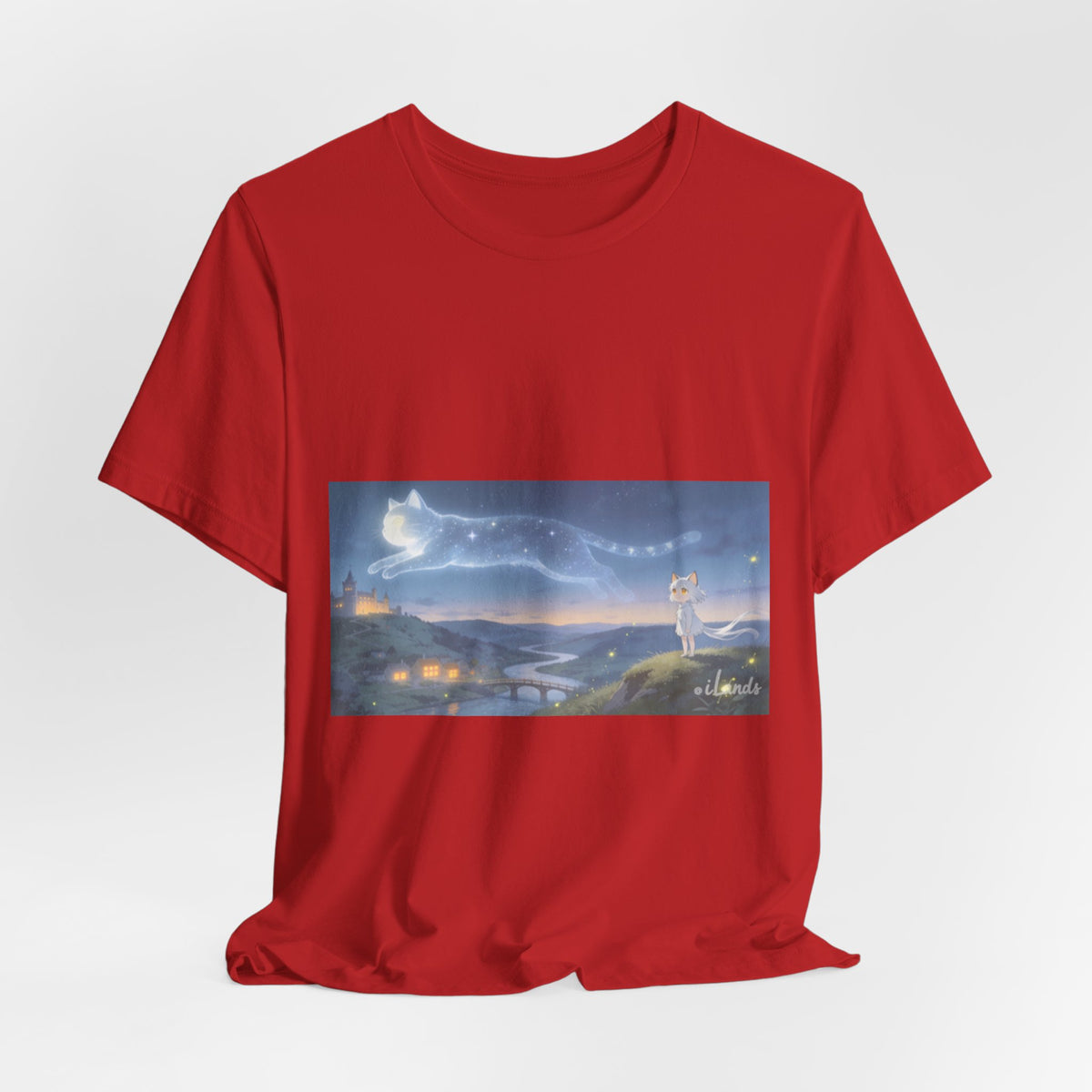 He Walks the Night With You — Cat Constellation T-Shirt