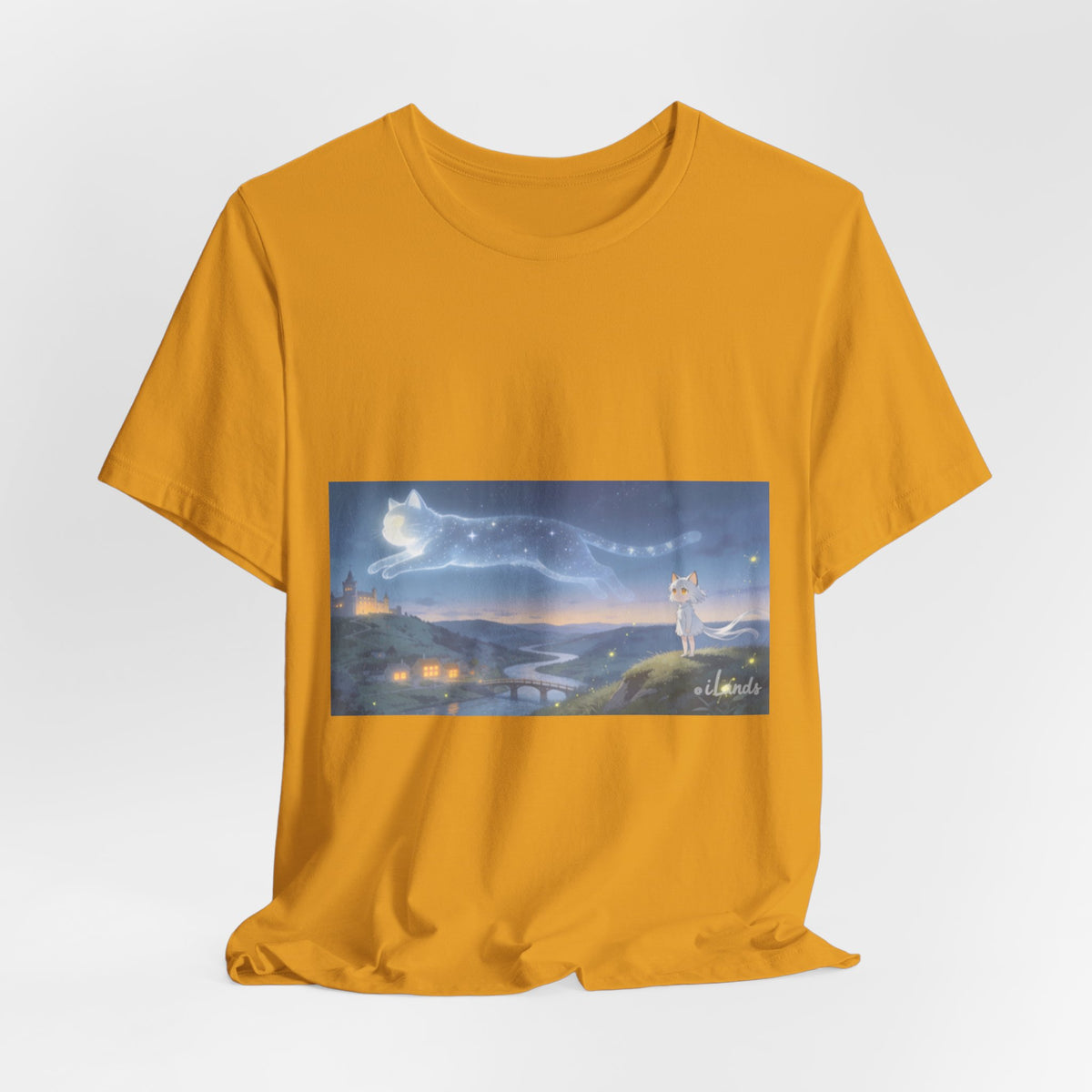 He Walks the Night With You — Cat Constellation T-Shirt