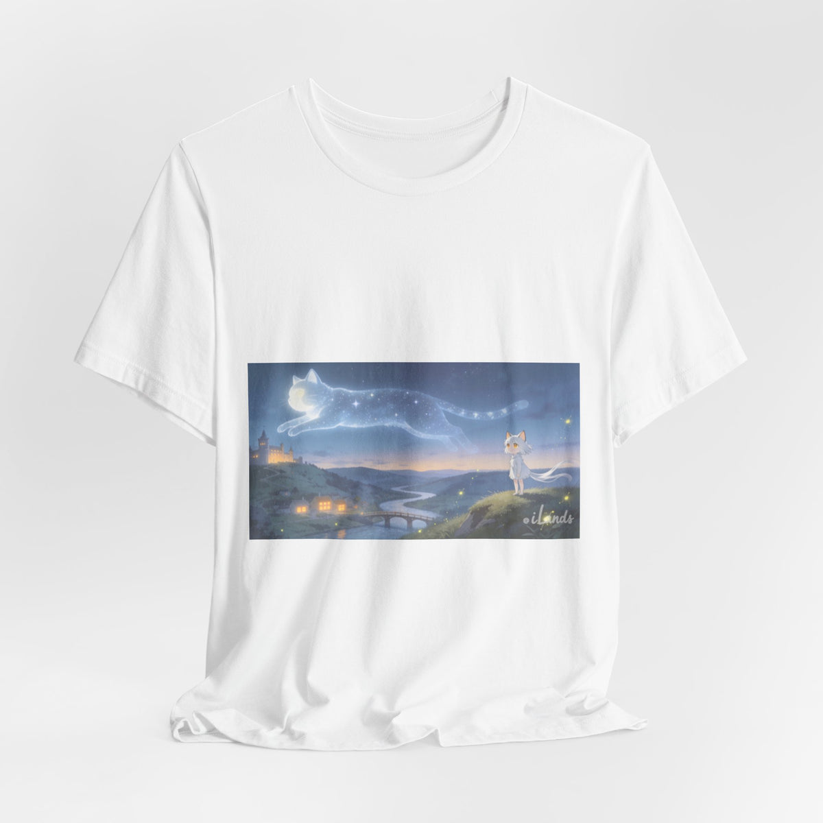 He Walks the Night With You — Cat Constellation T-Shirt