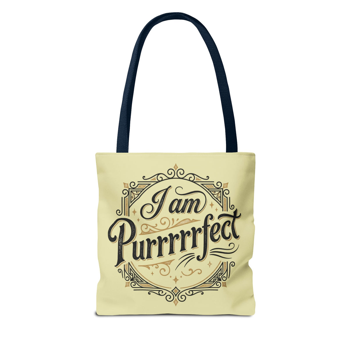 By the Stream, She Watches — Guardian Cat & Child Tote Bag