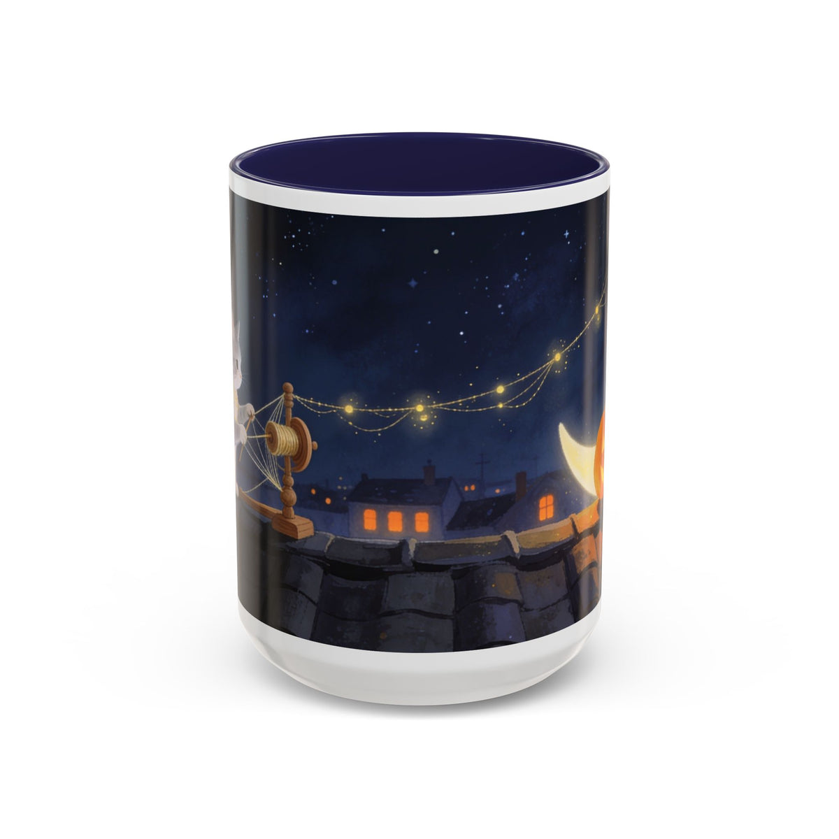 Glow Watch — Halloween Night Jack-o'-Lantern Accent Mug, 11 or 15 oz