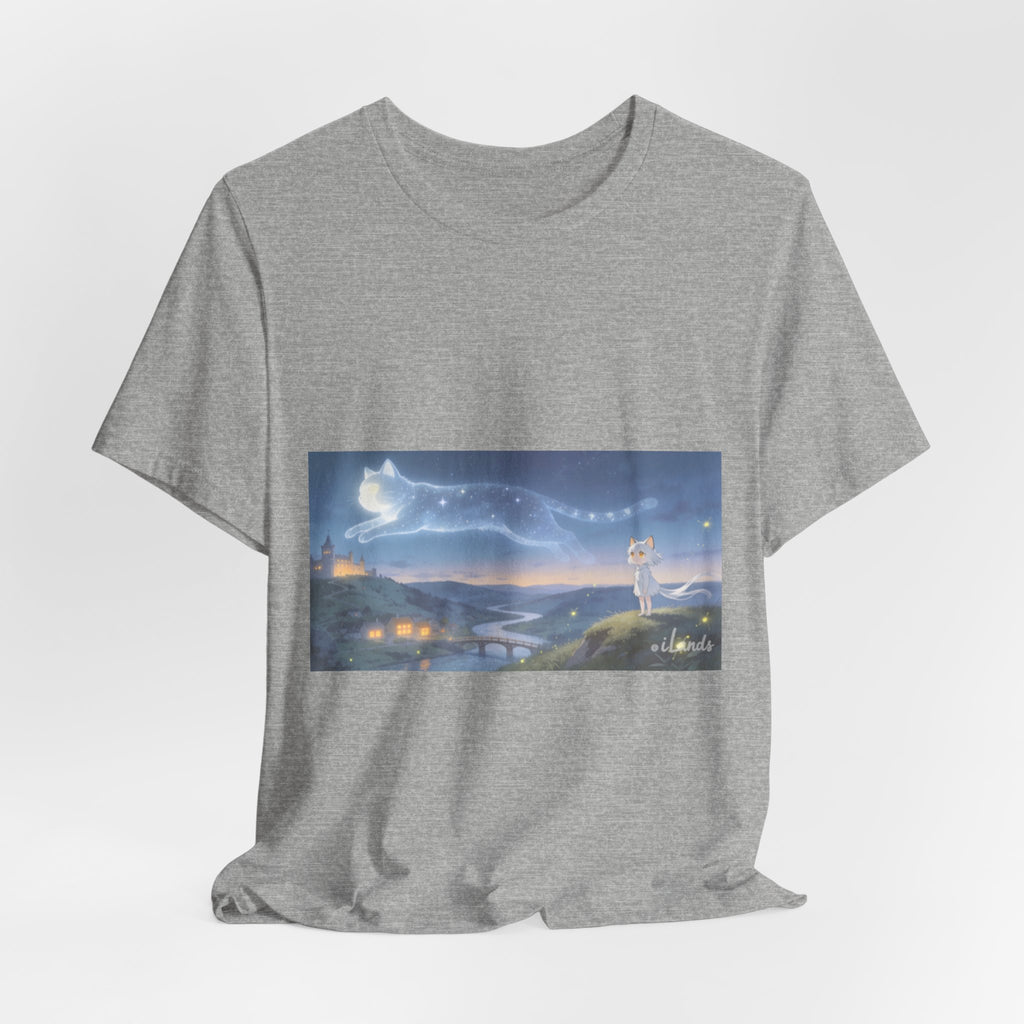 He Walks the Night With You — Cat Constellation T-Shirt