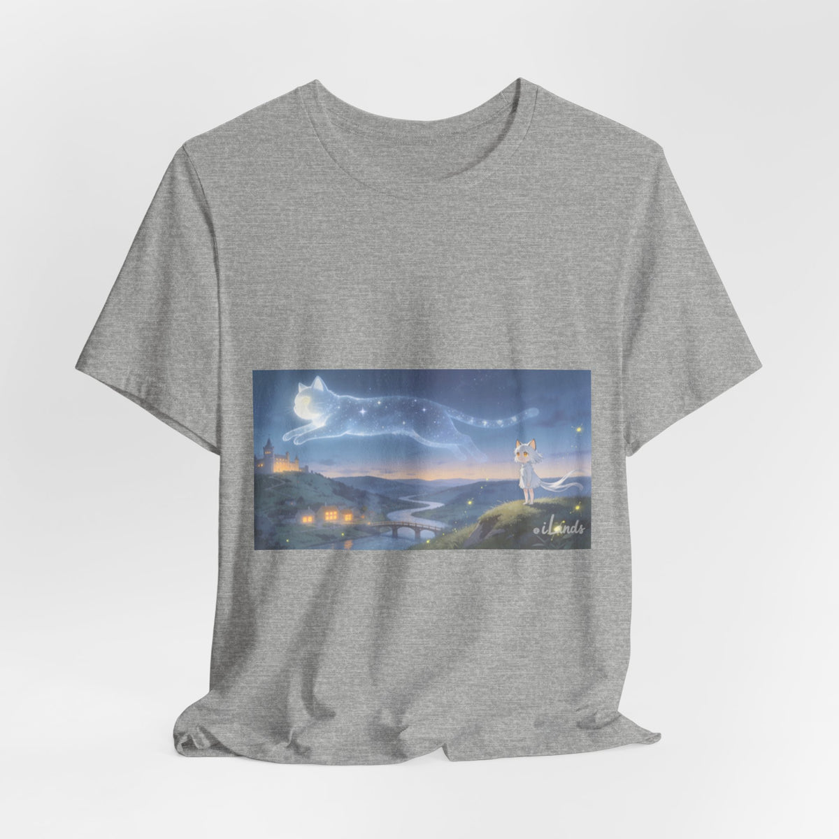 He Walks the Night With You — Cat Constellation T-Shirt