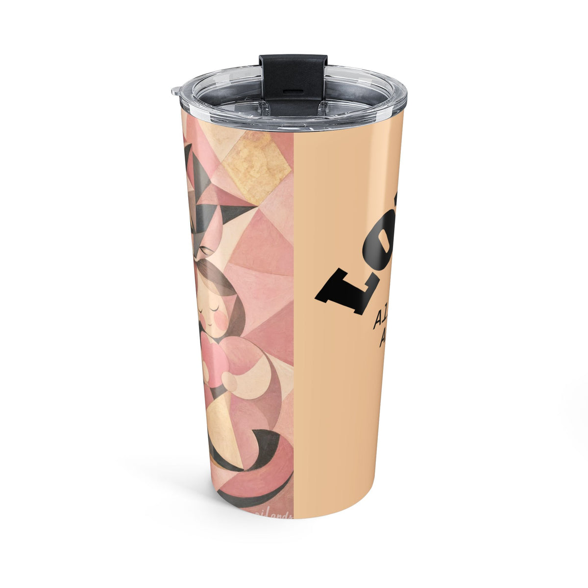 Love Keeps Watch — Geometric Love 20 oz Travel Tumbler