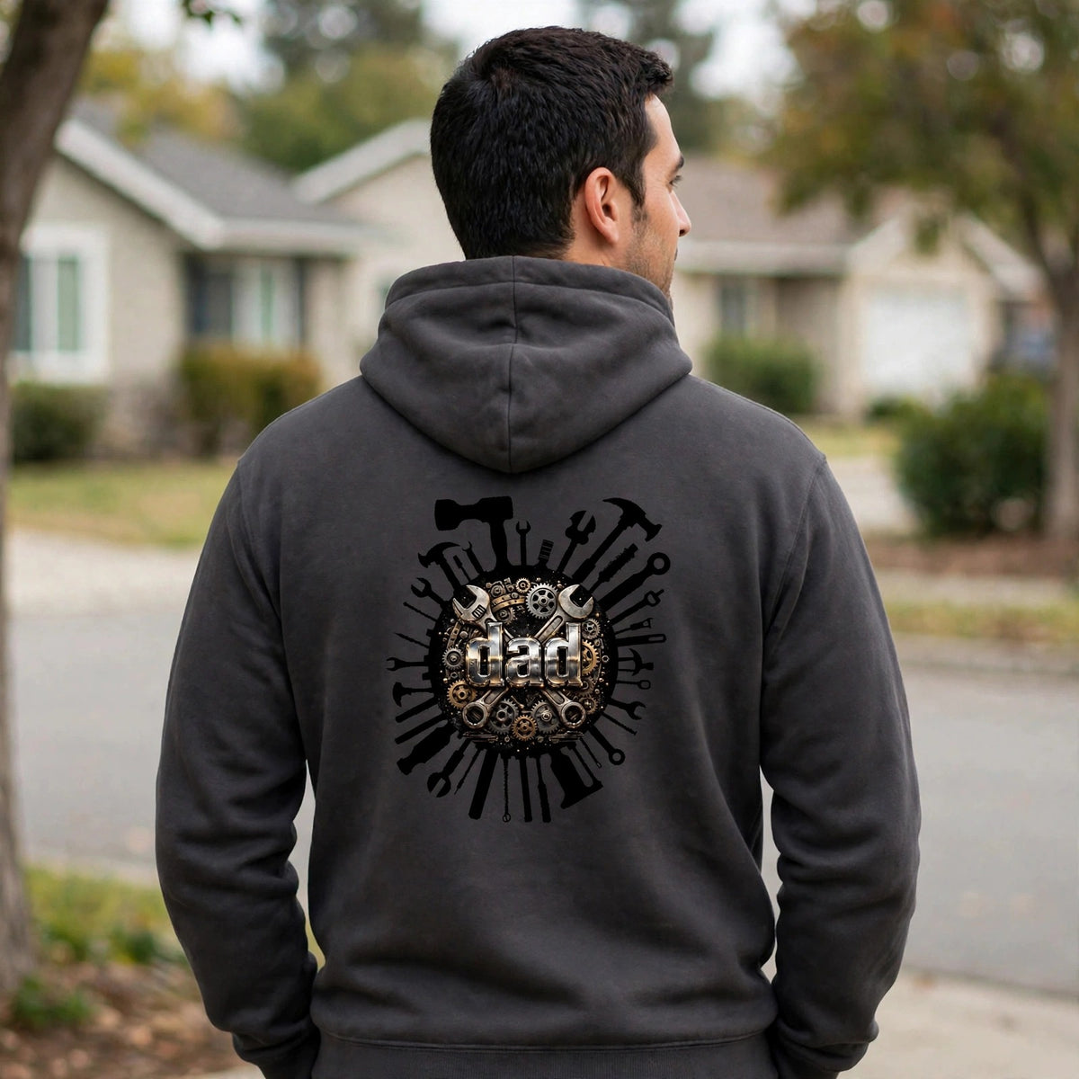 Team Dad — Varsity Lettering Hoodie