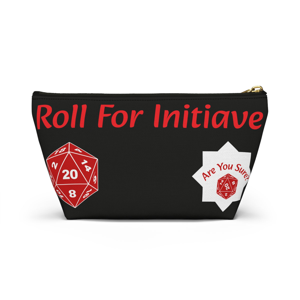 The Dice Carrier's Oath — Tabletop Gaming Dice Pouch, T-Bottom Zipper